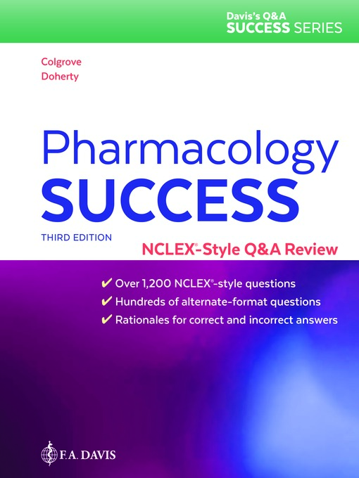 Title details for Pharmacology Success by Kathyrn Cadenhead Colgrove - Available